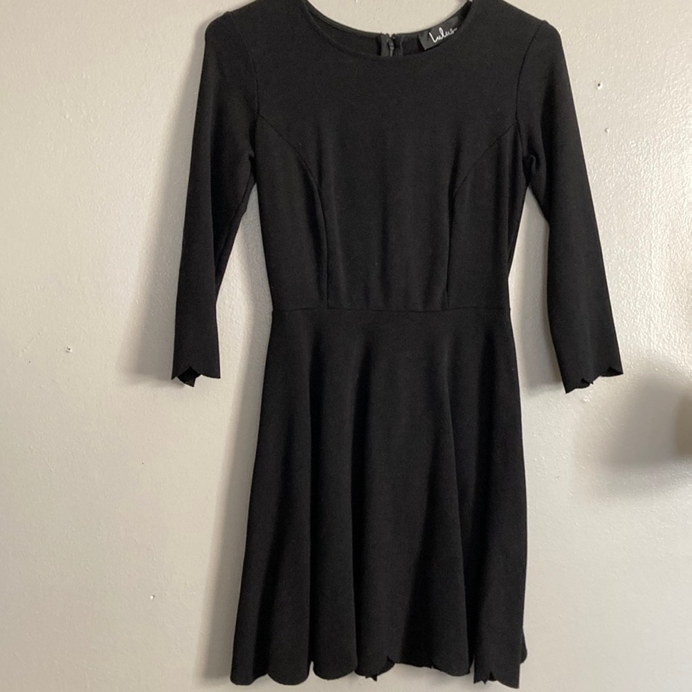 Black skater dress